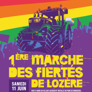 1ère Pride en Lozère (à mende) le samedi 11 juin 2022