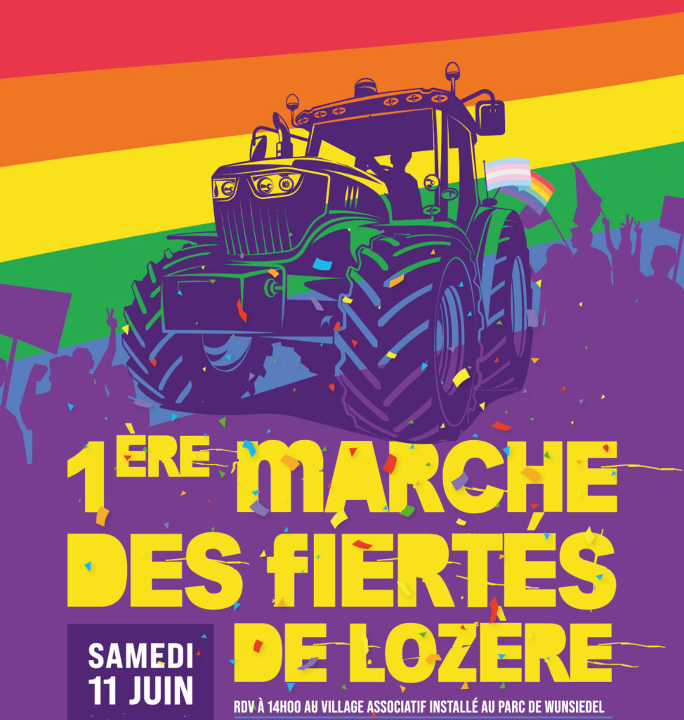 1ère Pride en Lozère (à mende) le samedi 11 juin 2022