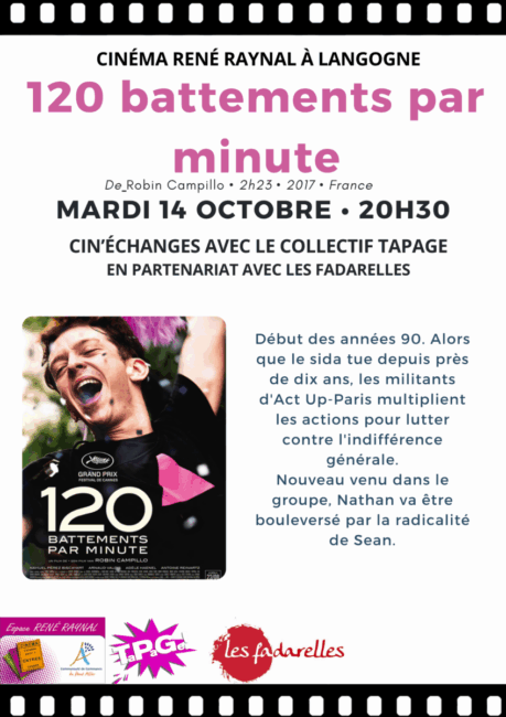 Cin’échanges avec la projection de « 120 battements par minute » mardi 14 octobre à Langogne